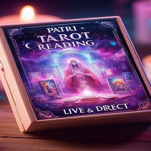 Composición visual de una lectura de tarot en directo